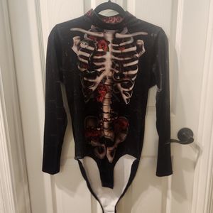 CREEPER RIBS VELVET LONG SLEEVE BODYSUIT - LIMITED